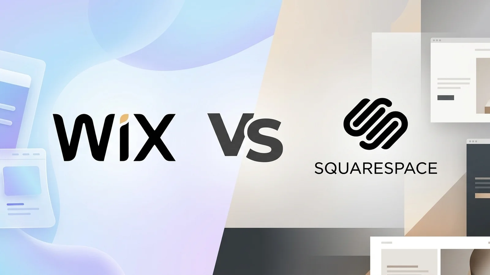 Wix vs Squarespace website builder comparison for local businesses in 2026