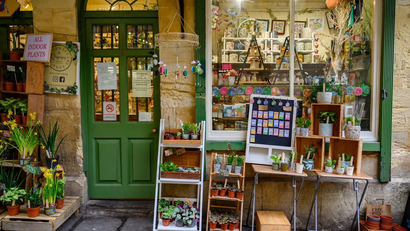 Independent Bristol shop front showing the kind of local business that needs a website